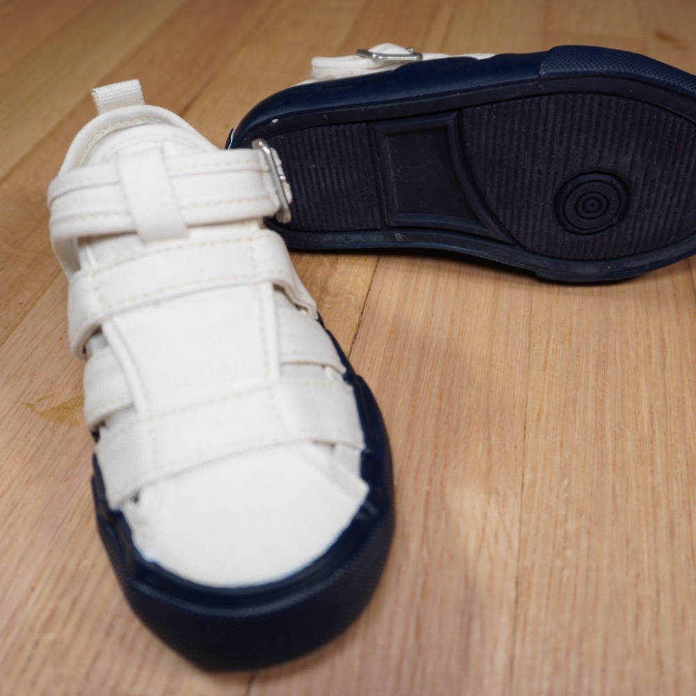 Polo Ralph Lauren Bryn Fisherman II Cream Navy Toddler Size 9 Canvas Brand New - Picture 8 of 12